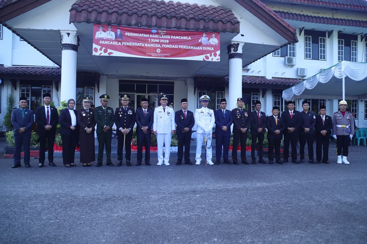 Pemkab Bangka Gelar Upacara Peringatan Hari Lahir Pancasila Tahun 2026, Di Pimpin Langsung Bupati Bangka H. Fery Insani