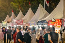 100 UMKM Ramaikan Bazar Peringatan HUT RI ke 81 Di Sungailiat